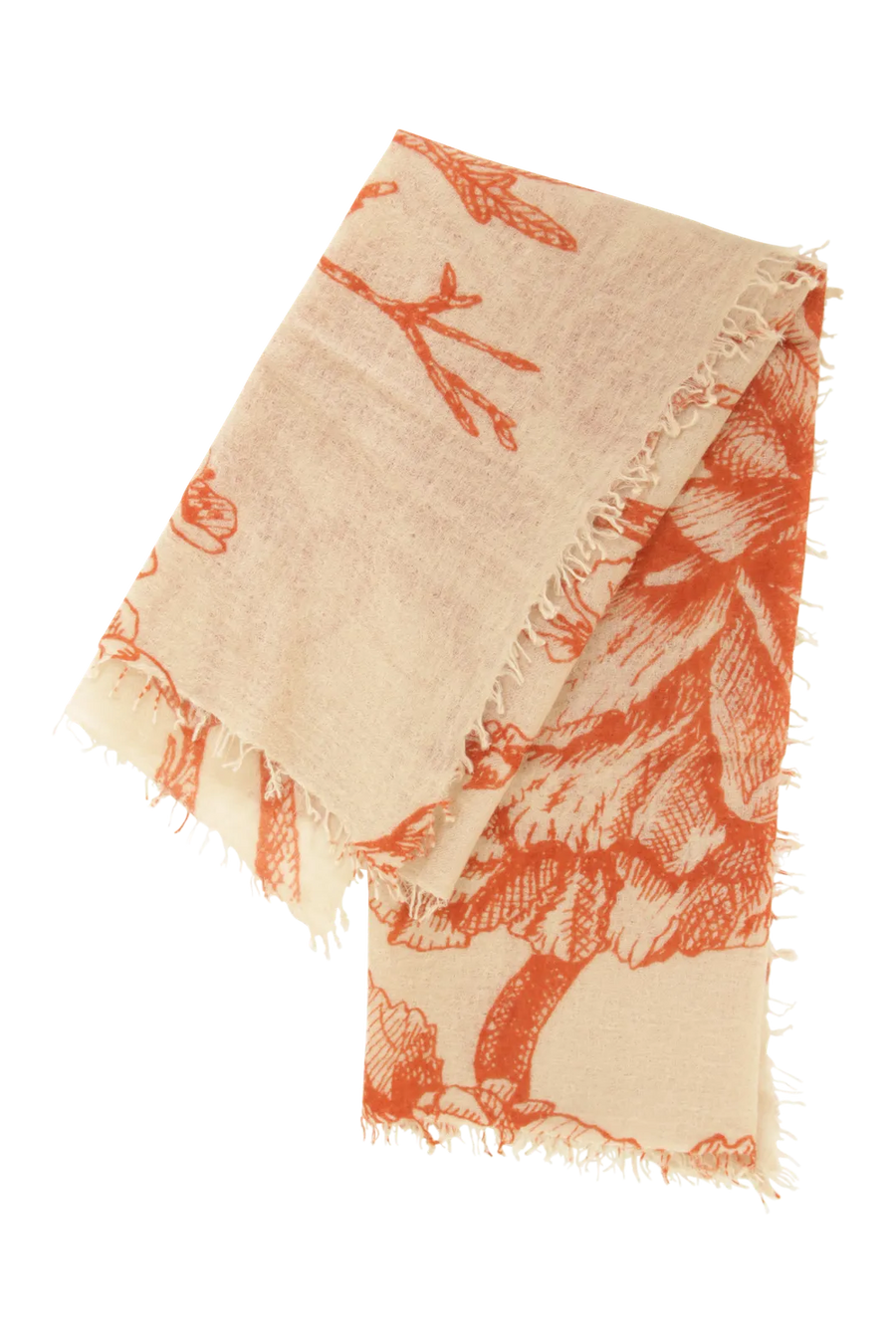 Edles Kaschmirtuch mit zeitlosem Blumenmuster - BanFine 622511