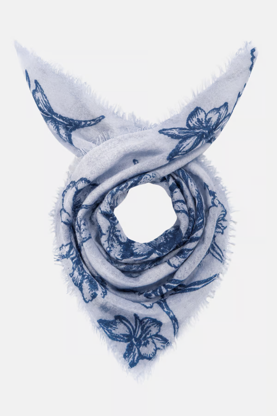 Edles Kaschmirtuch mit zeitlosem Blumenmuster - BanFine 622511