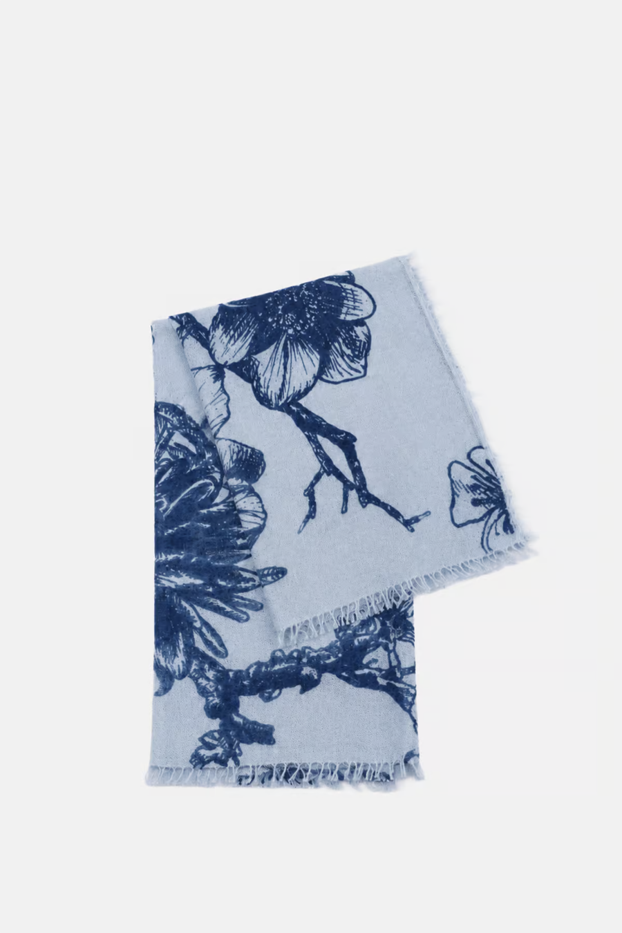 Edles Kaschmirtuch mit zeitlosem Blumenmuster - BanFine 622511