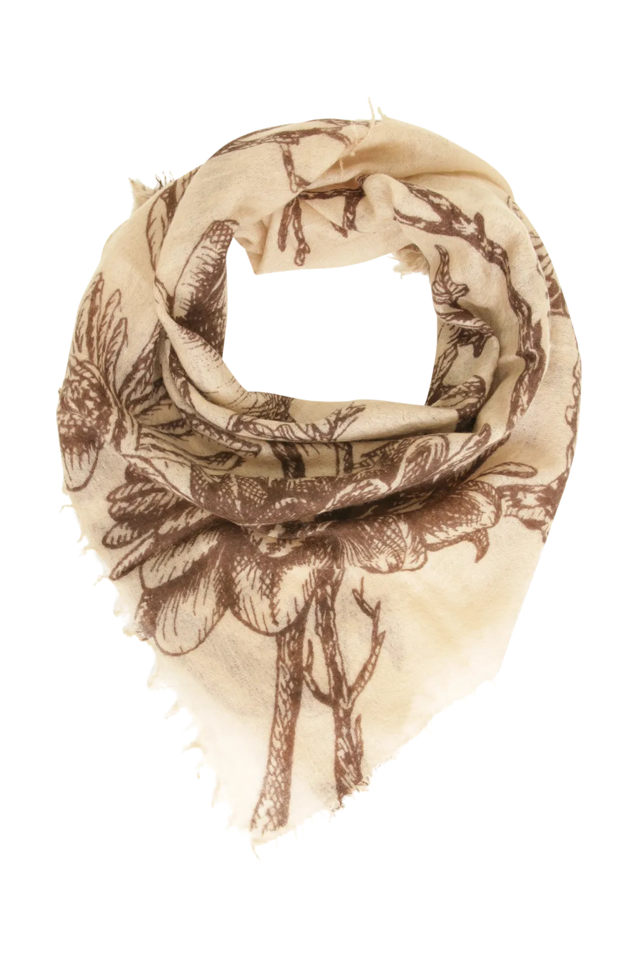 Edles Kaschmirtuch mit zeitlosem Blumenmuster - BanFine 622511
