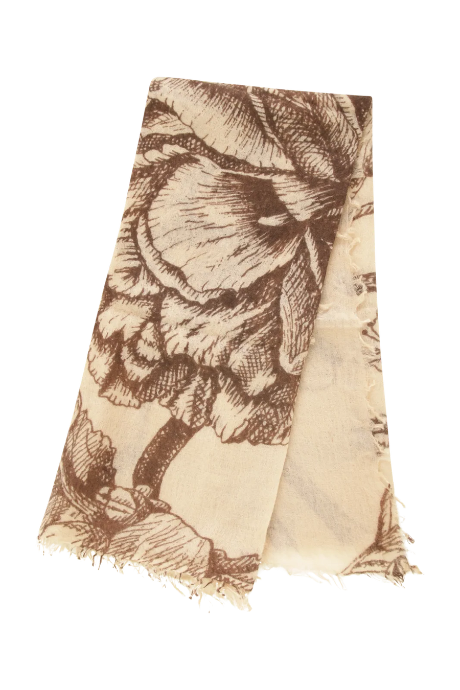 Edles Kaschmirtuch mit zeitlosem Blumenmuster - BanFine 622511