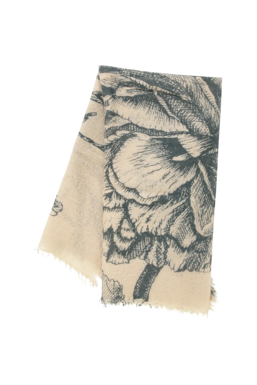 Edles Kaschmirtuch mit zeitlosem Blumenmuster - BanFine 622511