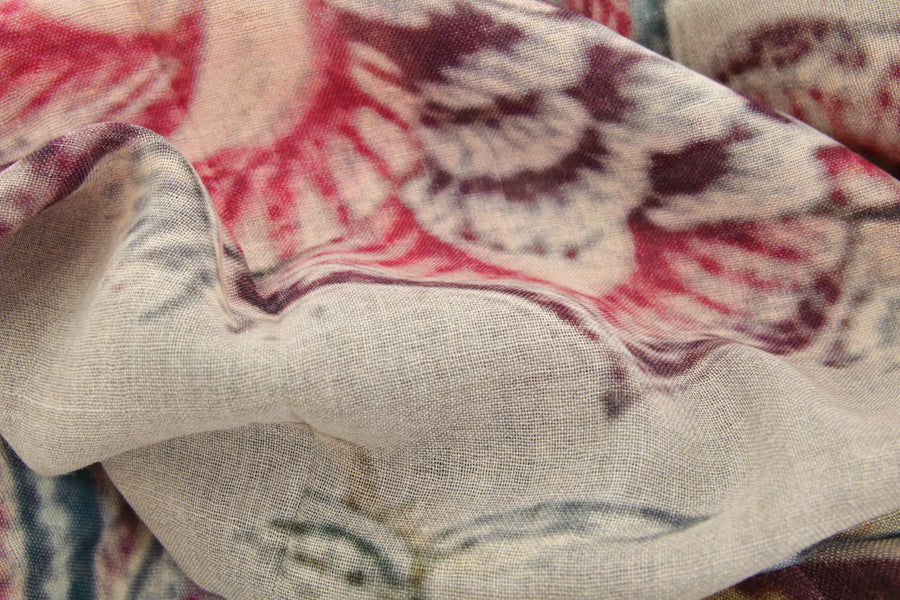 Kaschmirschal mit floralem Muster - 622688S