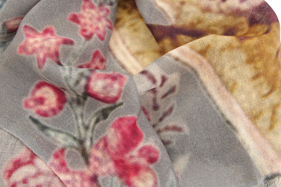 Kaschmirschal mit floralem Muster - 622688S
