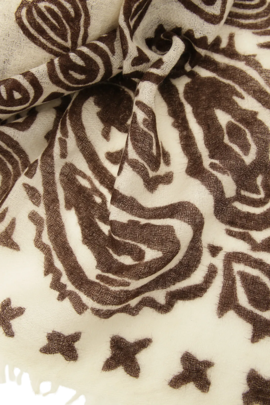 Étole raffinée en cachemire à motif paisley - BanFine 622796