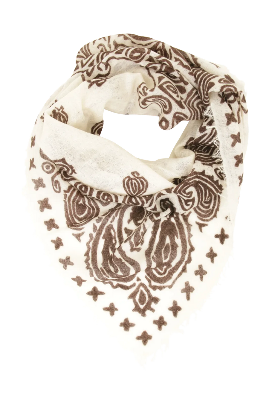 Étole raffinée en cachemire à motif paisley - BanFine 622796