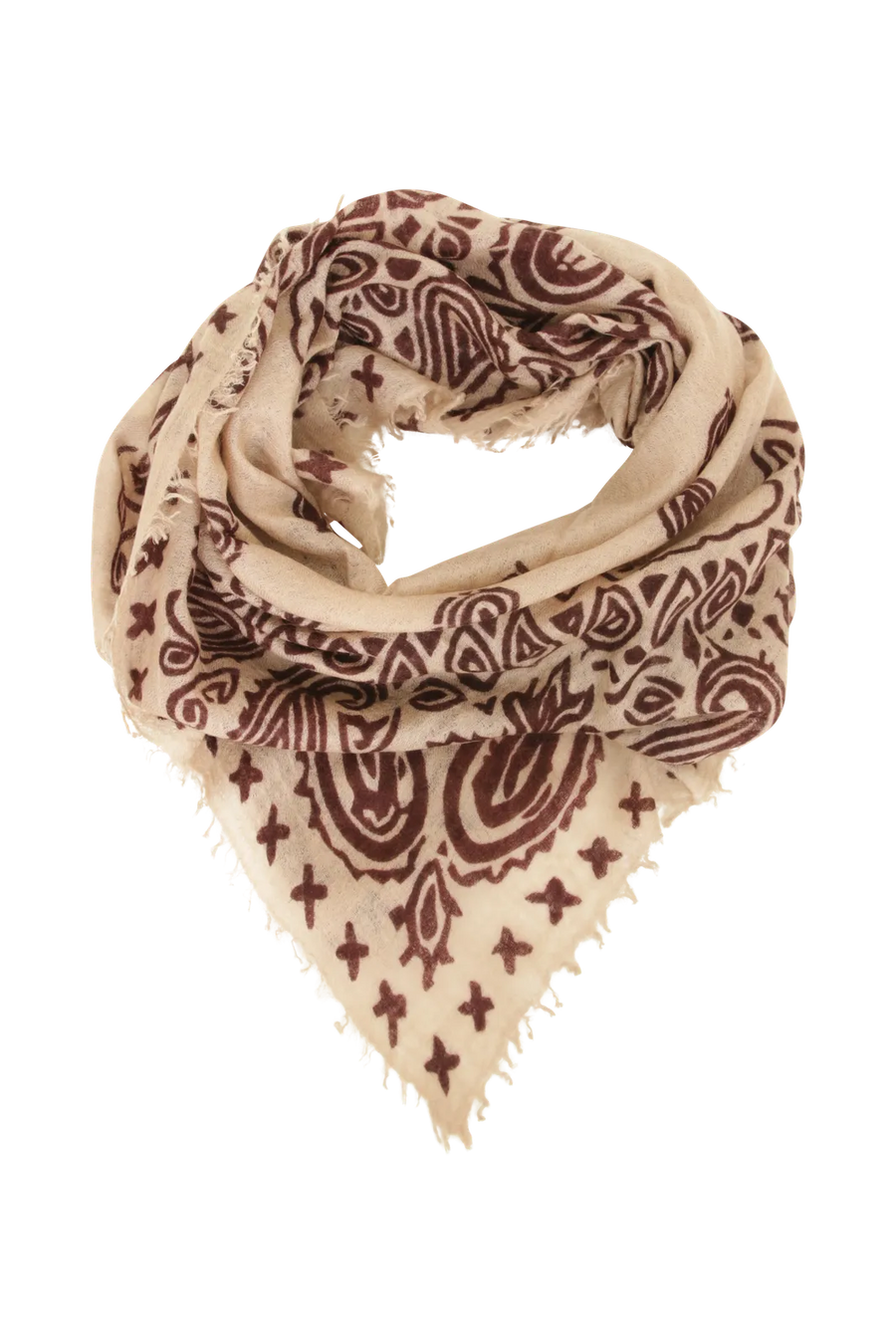 Étole raffinée en cachemire à motif paisley - BanFine 622796