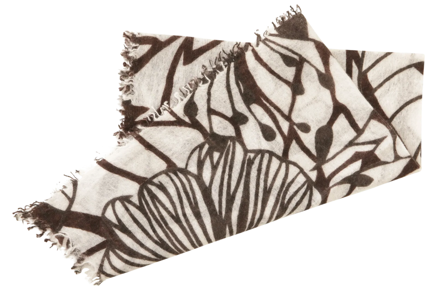 Mehrfarbiges Kaschmirtuch mit edlem Blumenmuster - BanFine 622797