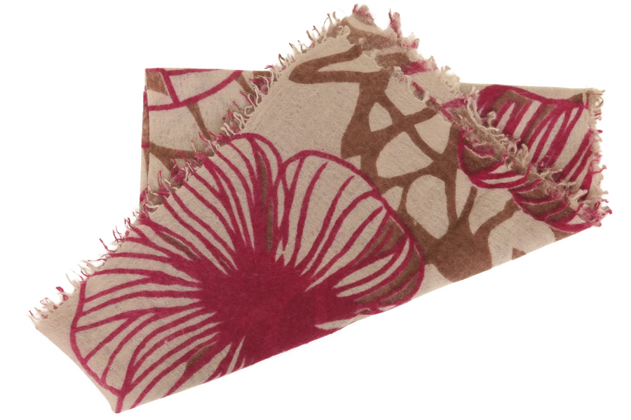 Mehrfarbiges Kaschmirtuch mit edlem Blumenmuster - BanFine 622797