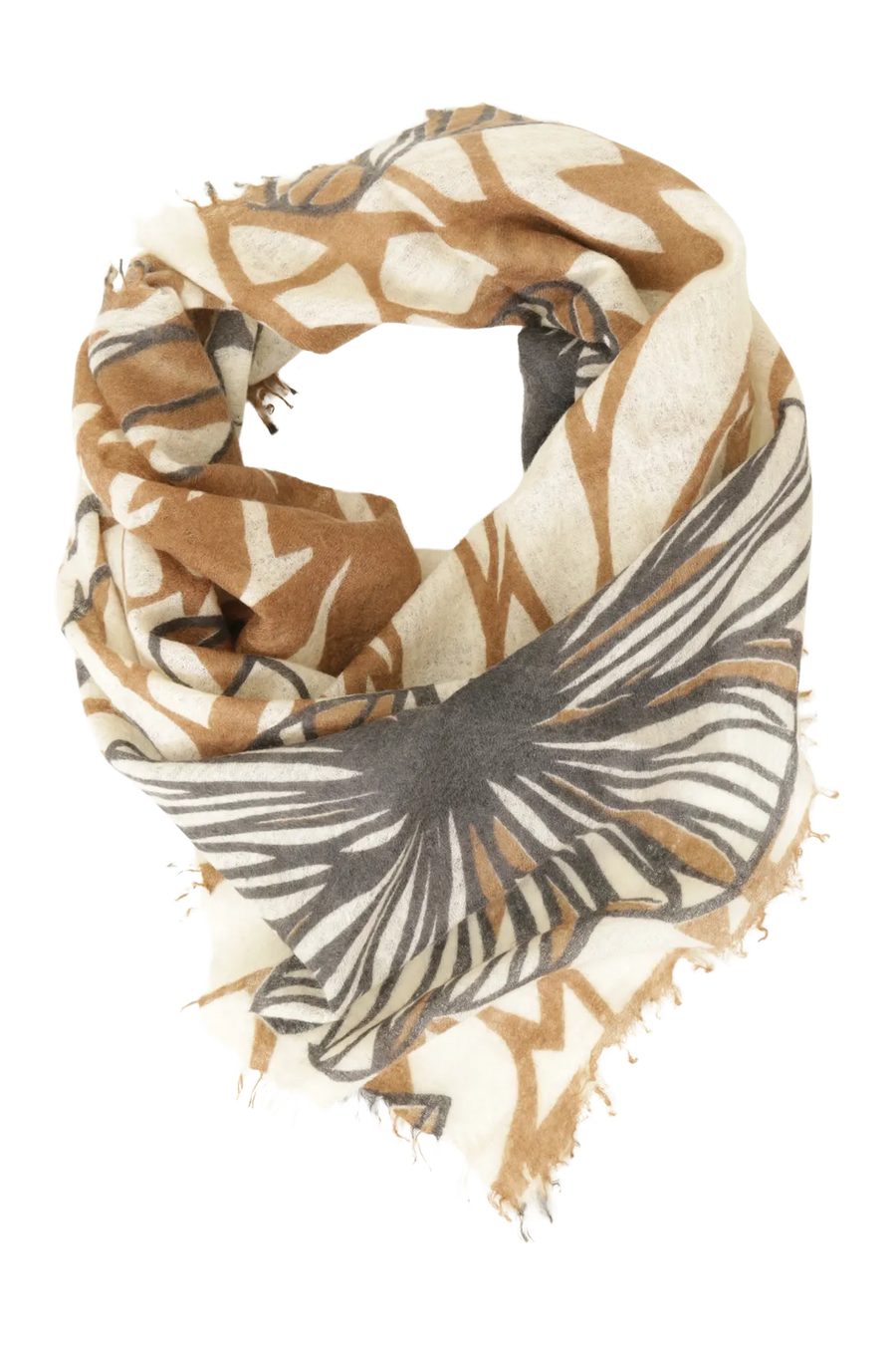 Mehrfarbiges Kaschmirtuch mit edlem Blumenmuster - BanFine 622797