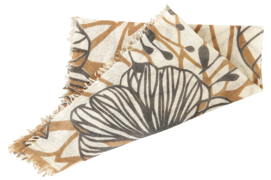 Mehrfarbiges Kaschmirtuch mit edlem Blumenmuster - BanFine 622797