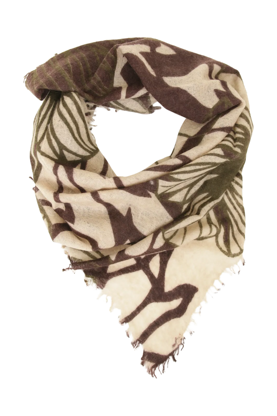 Mehrfarbiges Kaschmirtuch mit edlem Blumenmuster - BanFine 622797