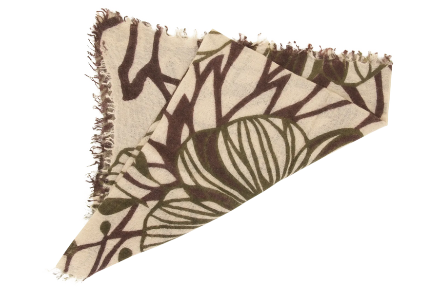 Mehrfarbiges Kaschmirtuch mit edlem Blumenmuster - BanFine 622797