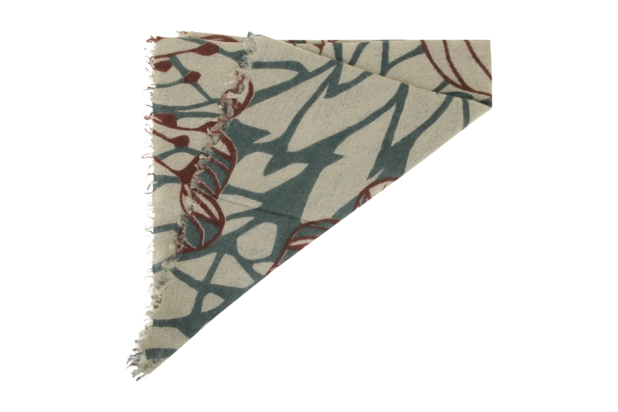 Mehrfarbiges Kaschmirtuch mit edlem Blumenmuster - BanFine 622797