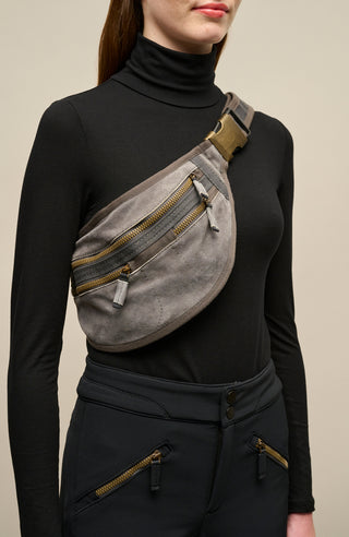 Belt bag made of ECO lamb leather