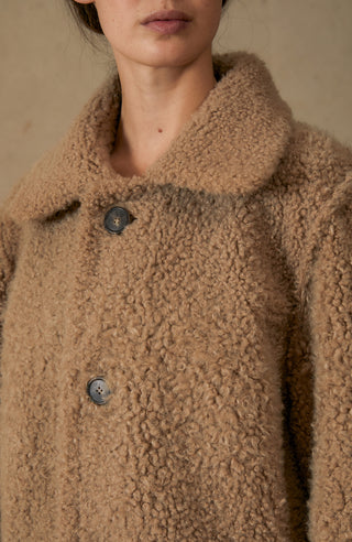Curly fur coat - Isabella-LOC