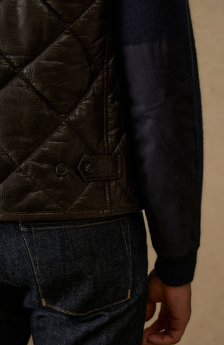 Moritz leather vest