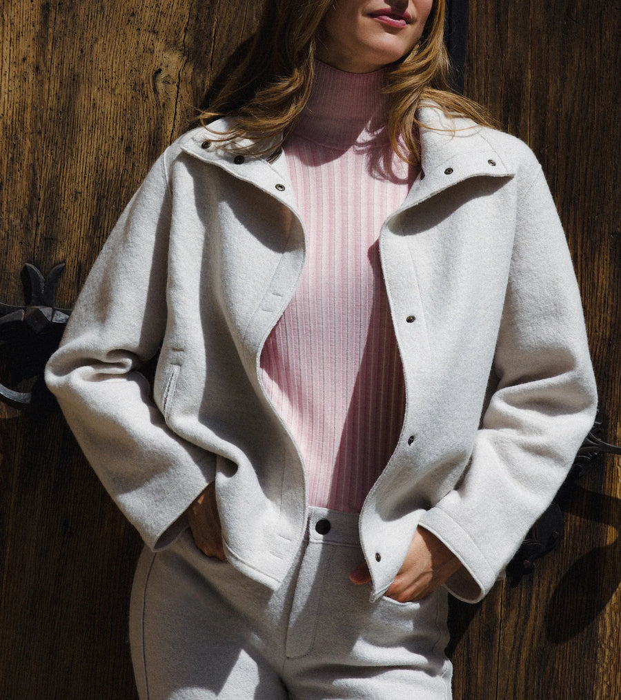 Walkjacke Delia trifft Walkhose Rose  – bequem und stylisch.