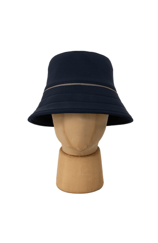 Fischerhut aus Softshell, Modell 598230 Hat-S in Farbe 1630 midnight Vorderansicht