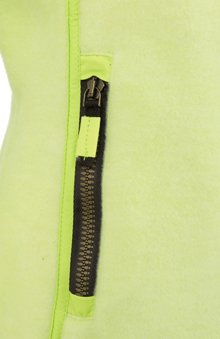  Wollfleece in grün im Detail