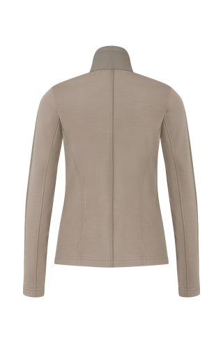 Damen Power Stretch Jacke in beige von Hinten.