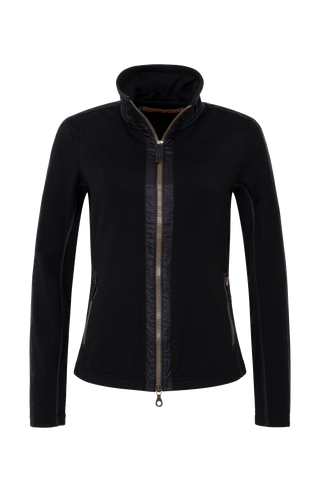 Damen Funktionsjacke in schwarz Frontansicht.