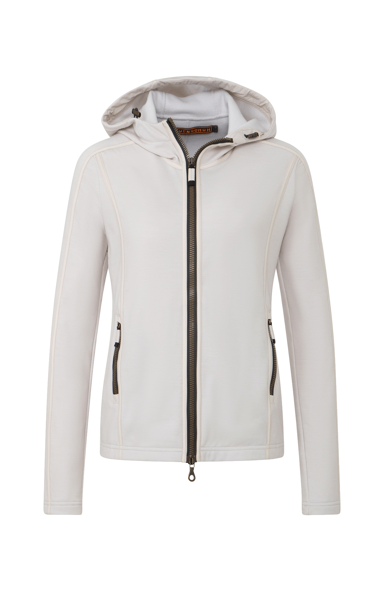 Jacke mit Kapuze aus Wool Powerstretch Rania –