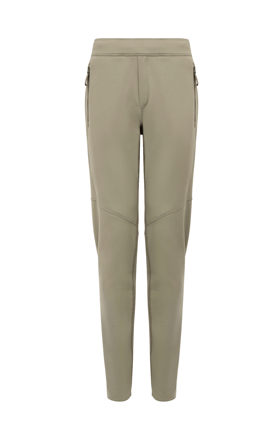 Vorderansicht der Herren-Funktionshose „Collin“ in der Farbe Sage – zeigt den geraden Schnitt, elastischen Bund und praktische Reißverschlusstaschen; ideal für Outdoor-Aktivitäten und Freizeit