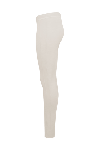 Frauenschuh Daphne PSW Funktionsleggings für Damen in Sandstone - gebrochenes Weiß (235-0), Winterleggings aus elastischem, atmungsaktivem Material, seitliche Ansicht. Bietet optimale Bewegungsfreiheit und Komfort für Herbst- und Winteraktivitäten. Modischer Schnitt mit elastischem Bund und praktischen Taschen für einen sportlichen, funktionalen Look