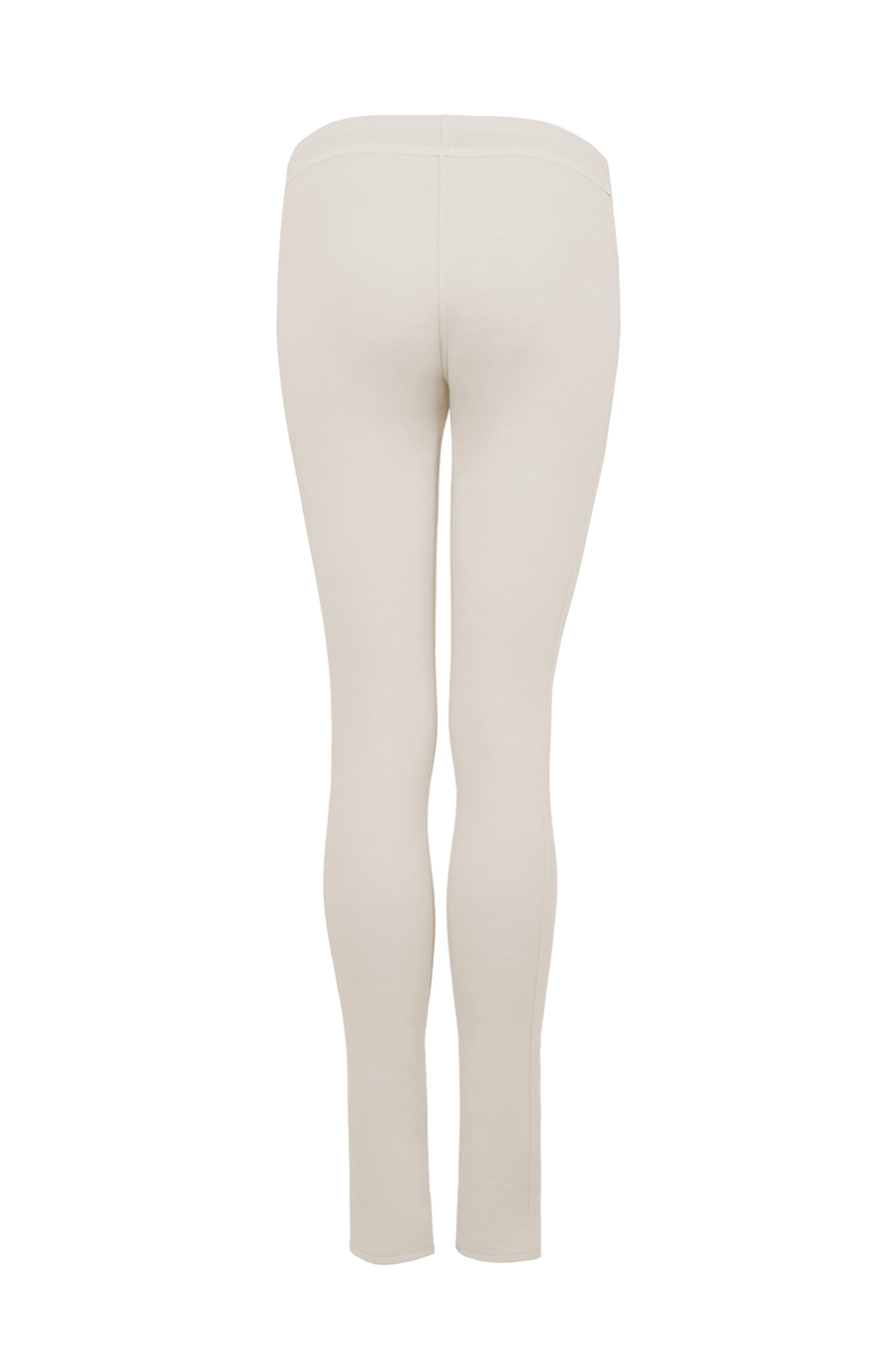 Frauenschuh Daphne PSW Funktionsleggings für Damen in Sandstone - gebrochenes Weiß (235-0), Rückansicht der Winterleggings aus elastischem, atmungsaktivem Material. Detailaufnahme der Leggings, ideal für Herbst und Winter. Bietet ausgezeichnete Bewegungsfreiheit und Komfort bei Outdoor-Aktivitäten. Modischer Schnitt mit elastischem Bund und praktischen Taschen für einen sportlichen Look