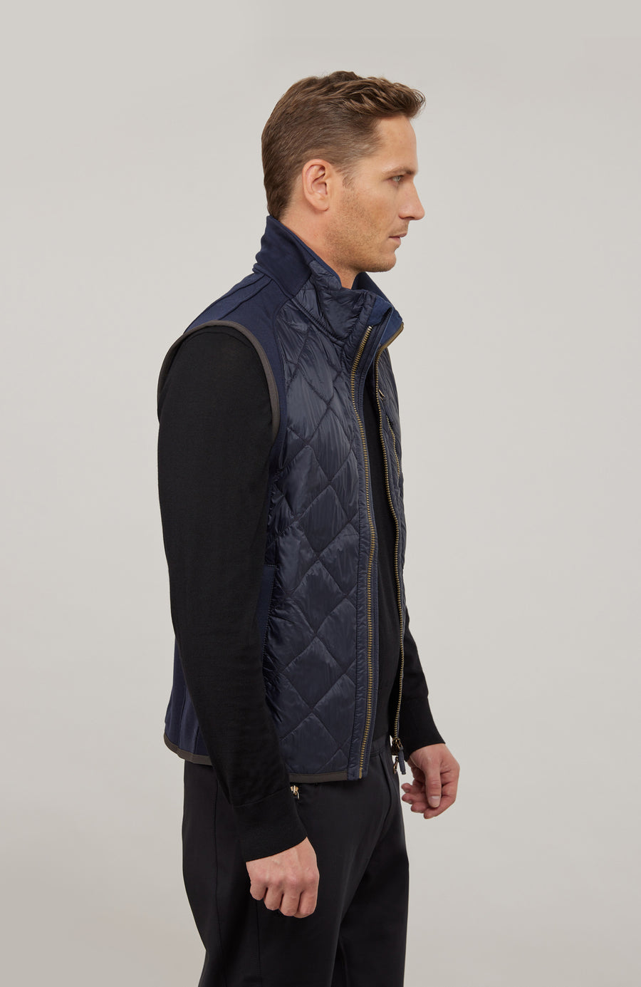Quilted Vest with Wool Powerstretch - LucasMulti-QL