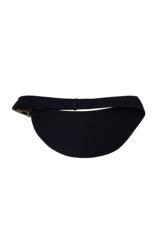 Gürteltasche aus Loden, Modell 093717 Beltbag-L in Farbe midnight– Rueckansicht. Hochwertige Verarbeitung, stilvoller Begleiter für Damen und Herren.