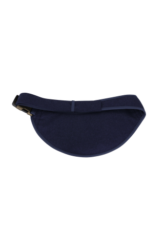 Gürteltasche aus Loden, Modell 093717 Beltbag-L in Farbe alaskablue – Rueckansicht. Hochwertige Verarbeitung, stilvoller Begleiter für Damen und Herren.