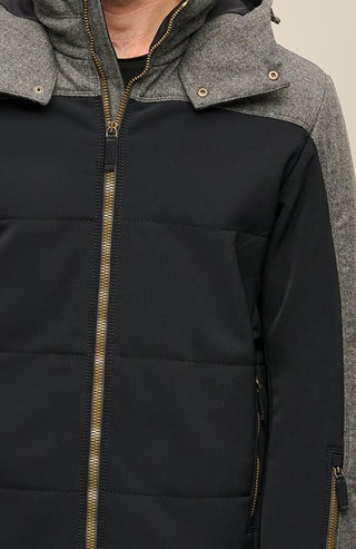Herren Skijacke Modell 556230 Viktor Multi-S in Schwarz – Model Detailansicht, funktionale Performance, femininer Schnitt, made in Austria von Frauenschuh