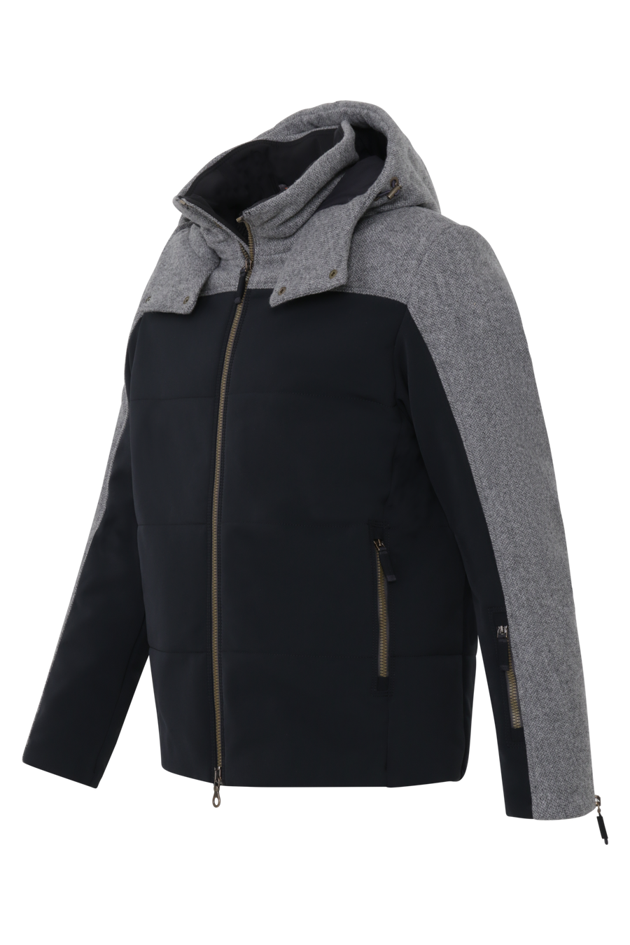 Herren Skijacke Modell 556230 Viktor Multi-S in Schwarz – Seitenansicht, funktionale Performance, femininer Schnitt, made in Austria von Frauenschuh