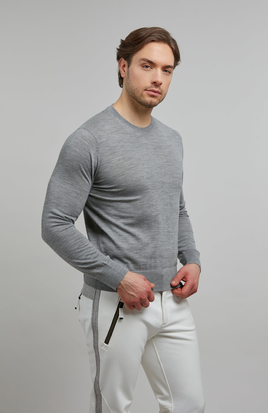 Crew Neck Knit Sweater – Jones