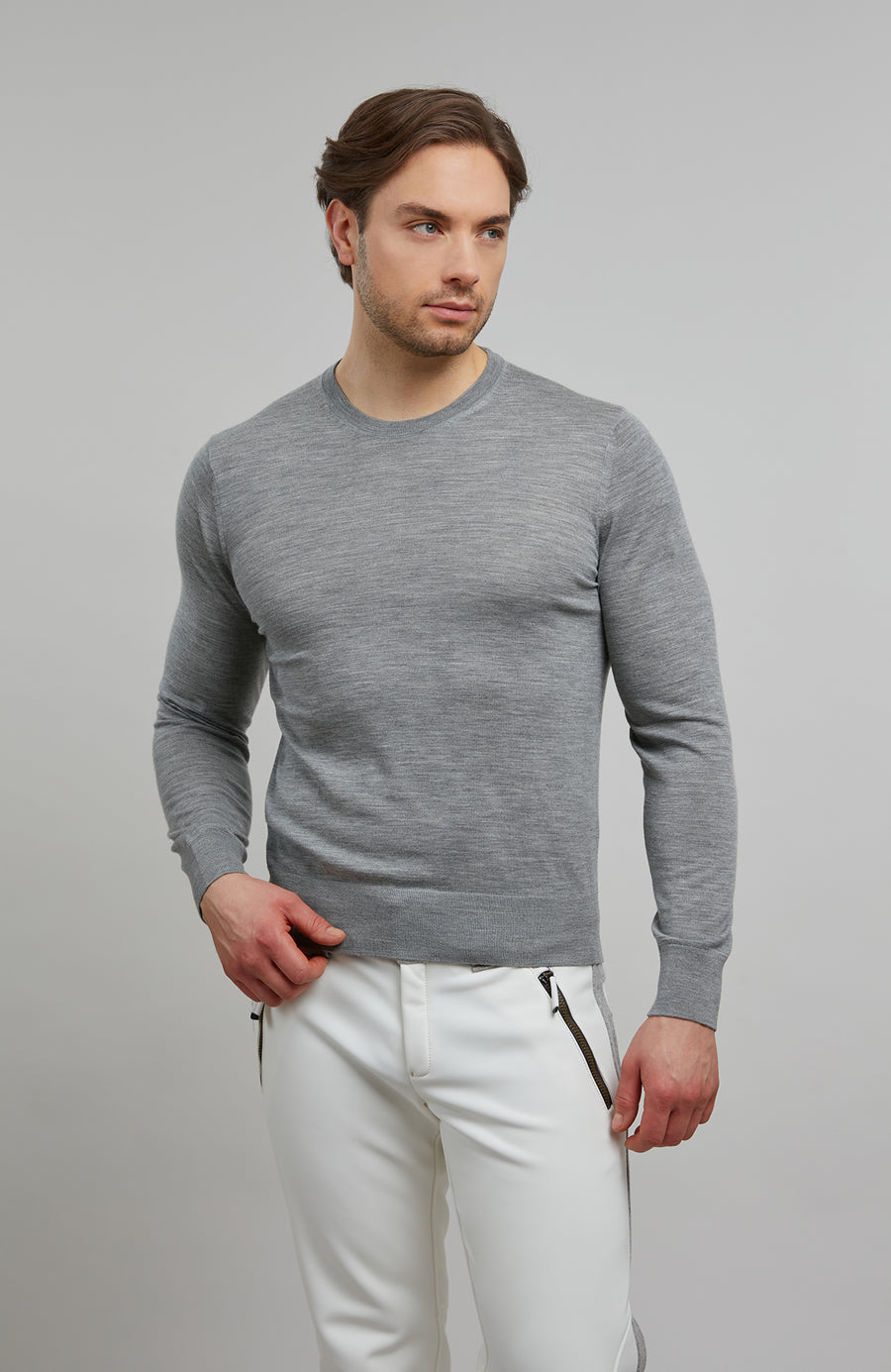 Crew Neck Knit Sweater – Jones
