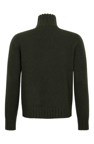 Kaschmir Rollkragenpullover Herren Aiden-WS 086549 in Grün (Farbe 84 0 Ivy – Rueckansicht Freisteller