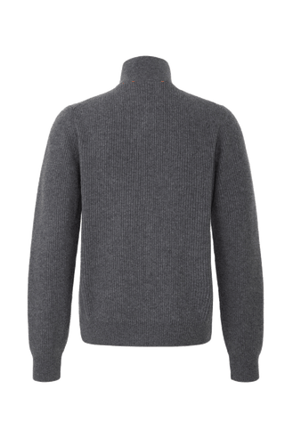 Kaschmirjacke Kirk2.0-WS in Farbe 1310 Cliff, Rueckansicht, Metallreißverschluss, elegante Herrenjacke aus hochwertigem Kaschmir von Frauenschuh