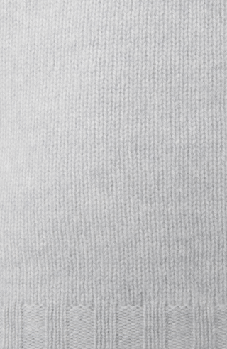 Kaschmirpullover für Damen von Frauenschuh in der Farbe lightsilver Detailansicht.