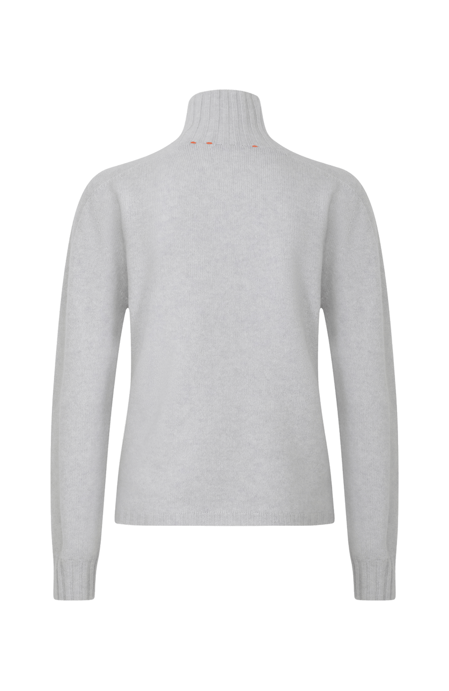 Kaschmirpullover für Damen von Frauenschuh in der Farbe lightsilver Rueckansicht.