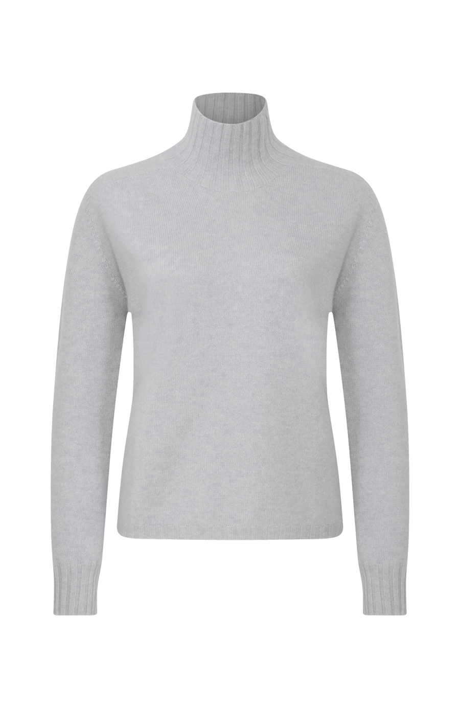Kaschmirpullover für Damen von Frauenschuh in der Farbe lightsilver Vorderansicht