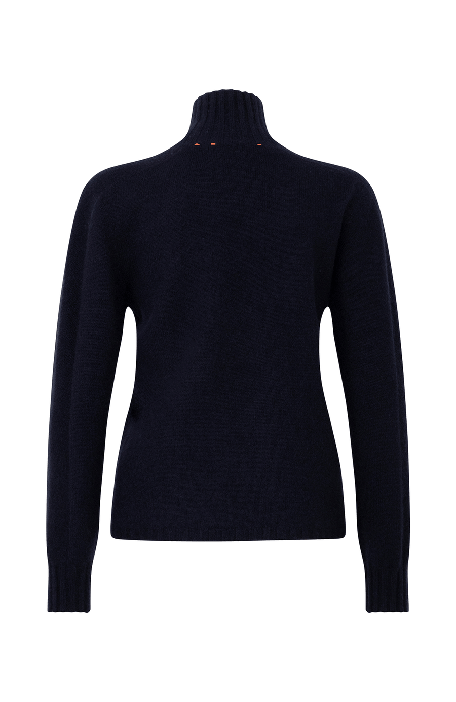 Kaschmirpullover für Damen von Frauenschuh in der Farbe midnight Rueckansicht.