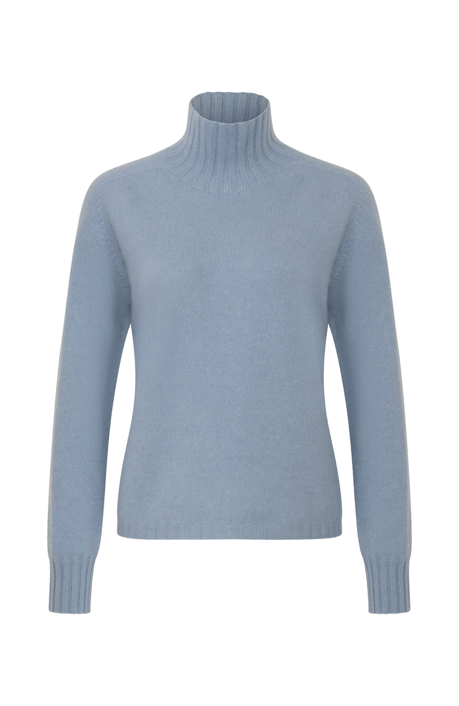 Kaschmirpullover für Damen von Frauenschuh in der Farbe skyblue Vorderansicht.