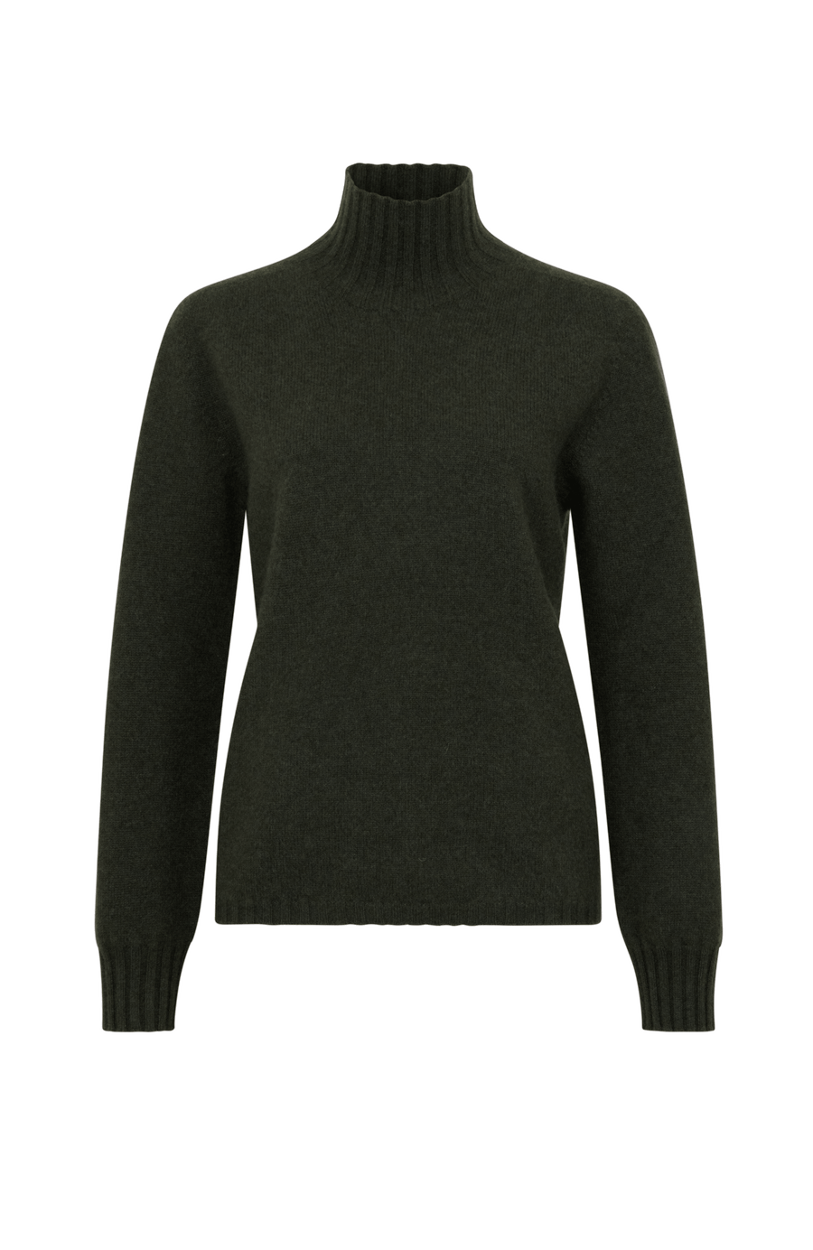 Cashmere sweater with stand-up collar - Hana