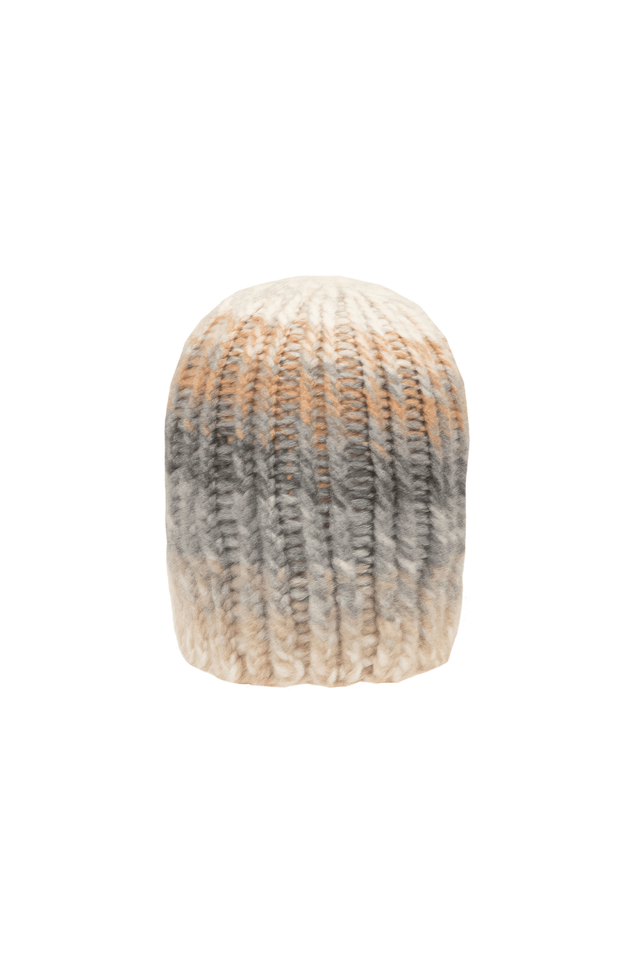 KathiMulti Bi-Color Strickmütze aus Kaschmir. Weich wie Seide, handgestrickt mit klassischem Mützen-Rippstrick. Multi-Color-Optik. Liegt angenehm auf der Haut, juckt nicht und schenkt Wärme. In der Farbe Natur (Farbe: nature)