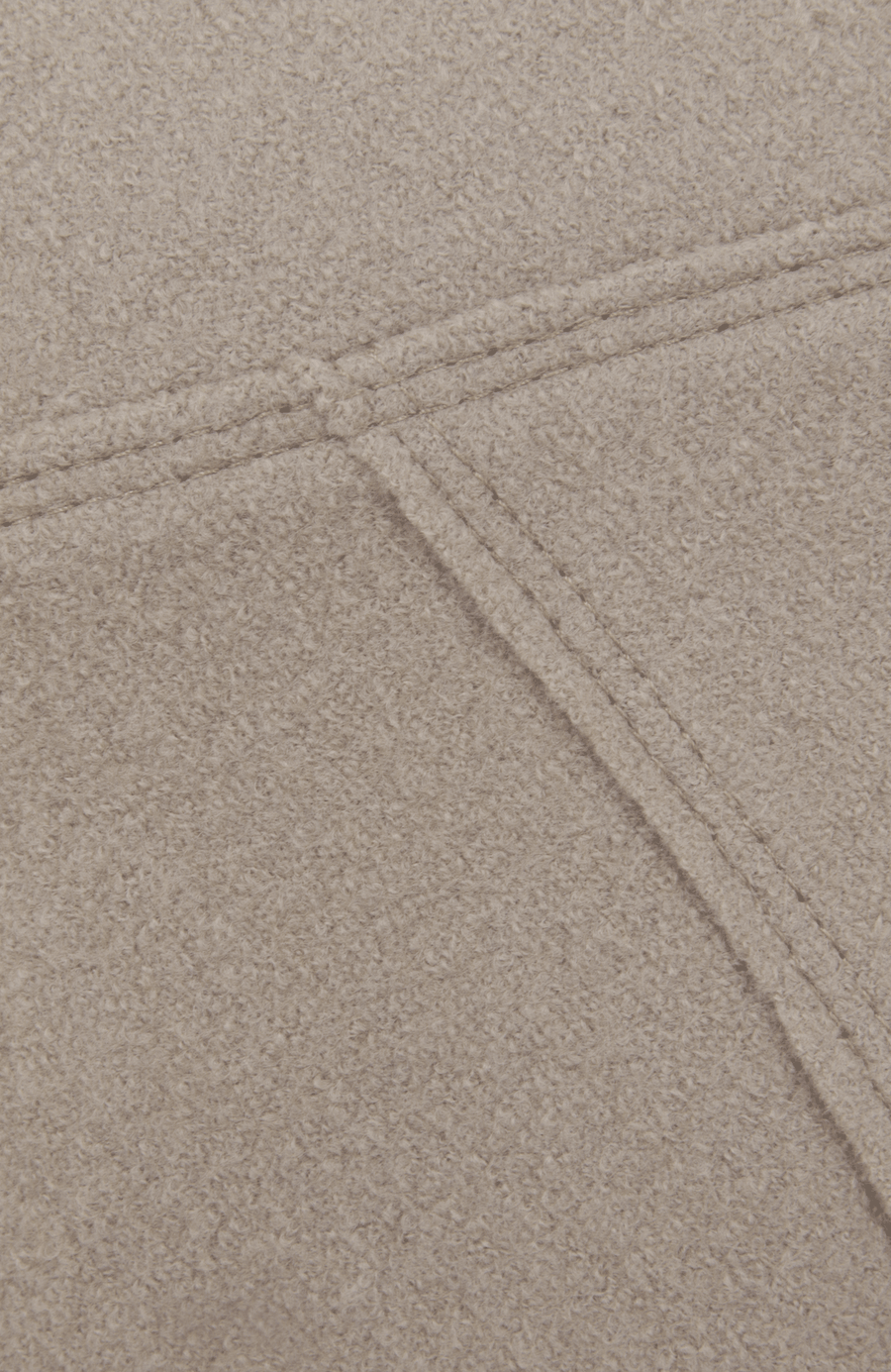 Knielanger Damen-Walkrock Modell Zita in cashmere Detailansicht – eleganter Wollrock mit klassischem Schnitt, ideal für Herbst und Winter.