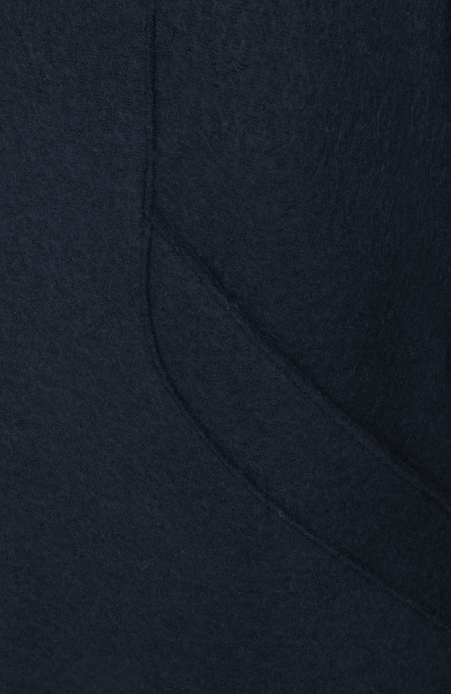 Langer Damen-Walkmantel, Modell 732129 Ella-CW in Farbe 1630 Midnight –Detailansicht
