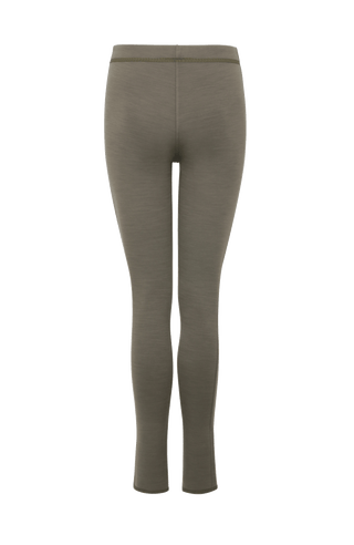Damen-Leggings aus Wool Powerstretch, Modell 658624 Daphne-PSW, Farbe Ivy (84-0), Rueckansicht – gefertigt in Österreich.