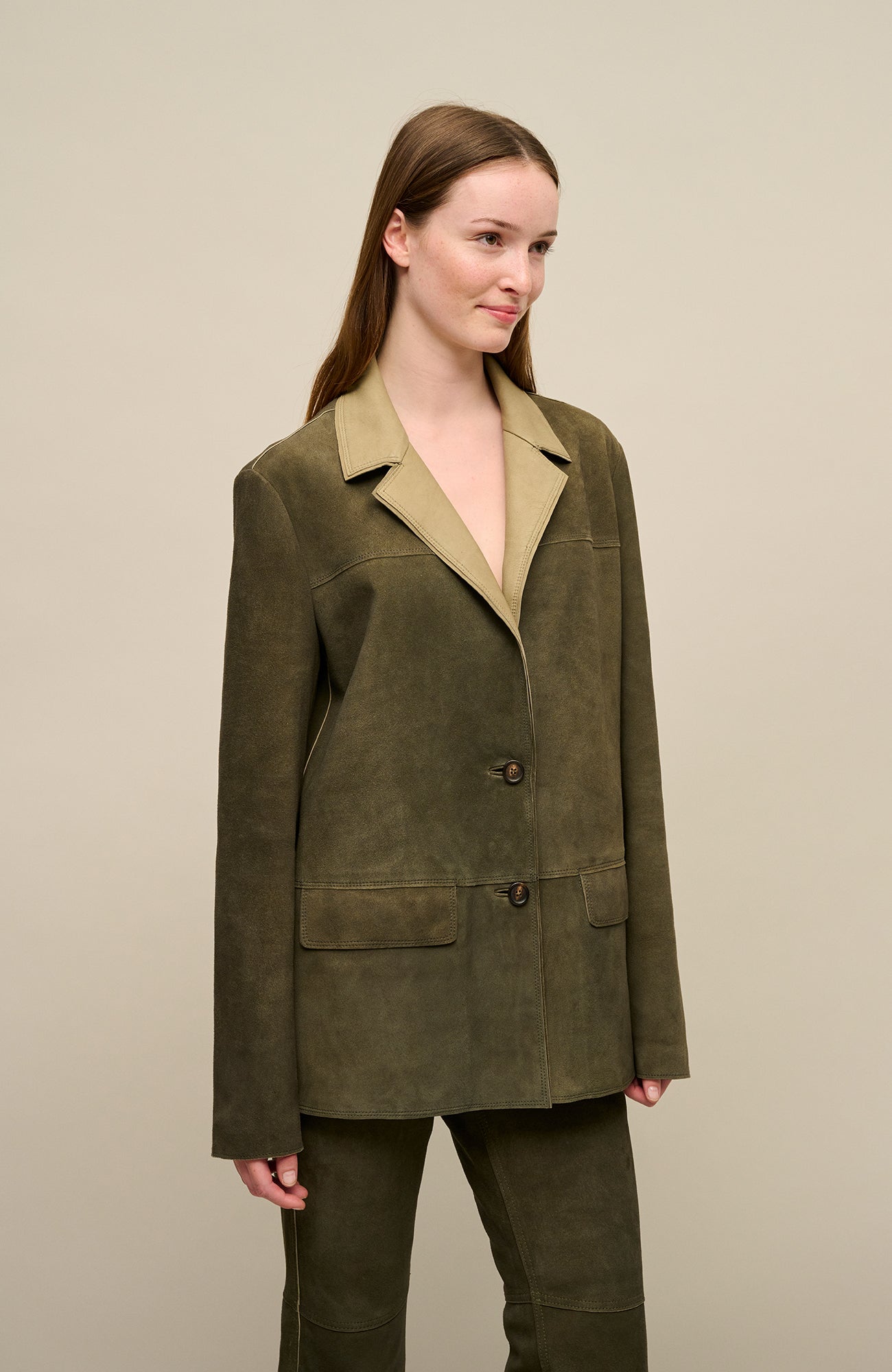 Luise Oversized Leder Blazer